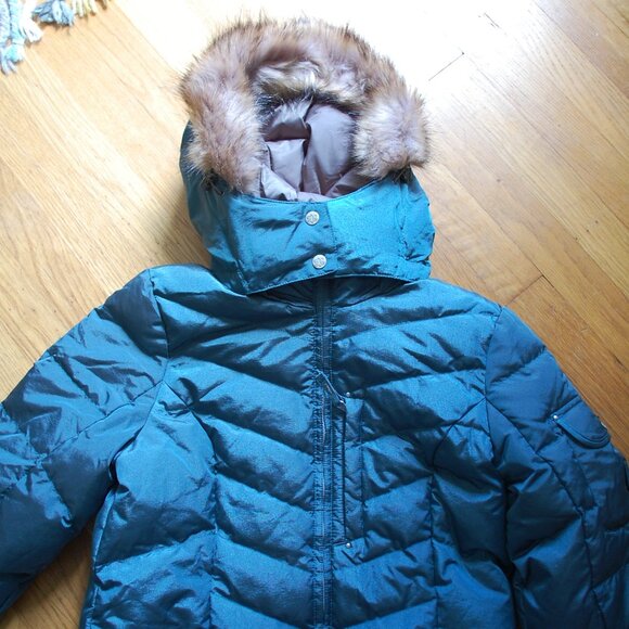 Eddie Bauer 650 Down Parka Coat Long Puffer Fur - Picture 2 of 7